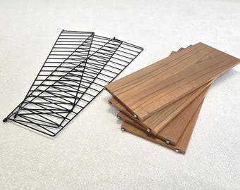 NISSE STRINNING STRING Regal teak holz schwarz tief wandregal vintage 60s nils kasja