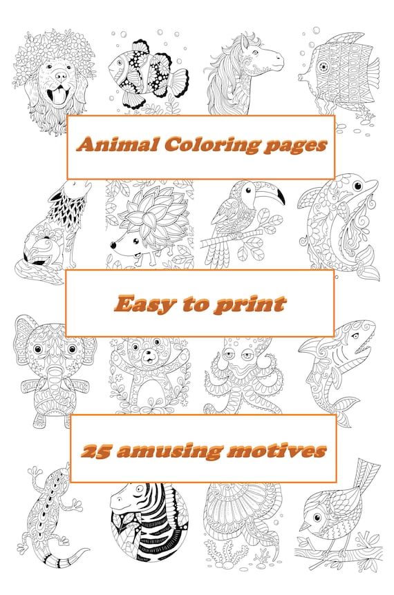 Animal Coloring Pages For Teenagers