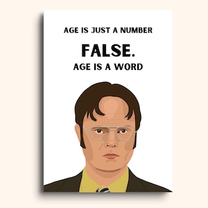 The Office Birthday Card | Dwight Schrute Birthday Card | Funny Birthday Card