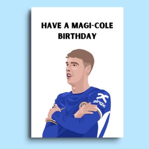 Carte d'anniversaire inspirée de Cole Palmer