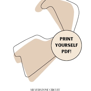 Impresión digital de estilo minimalista de pista de Fórmula Uno de Silverstone / Gran Premio de Gran Bretaña / Arte de pared de deportes de motor neutral / Imprima usted mismo PDF