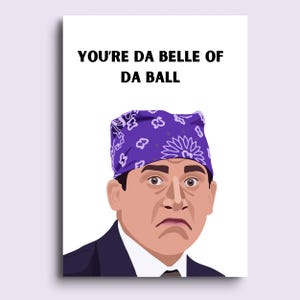 Die Bürokarte | Michael Scott Karte | Valentinstag Lustige Karte | Prison mike