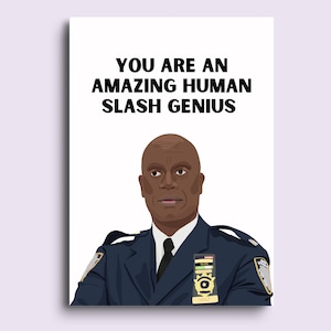 Carte Brooklyn 99 | Carte drôle | Capitaine Holt