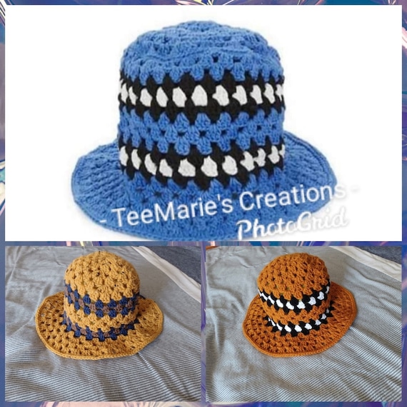 Amiri Inspired Granny Stitch Bucket Hat pattern Only Etsy