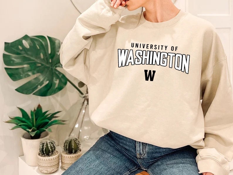 yellow university of washington sweatshirt