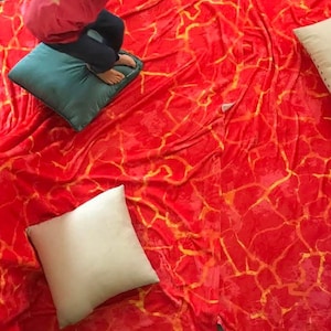 Floor is Lava Velveteen Plush Blanket
