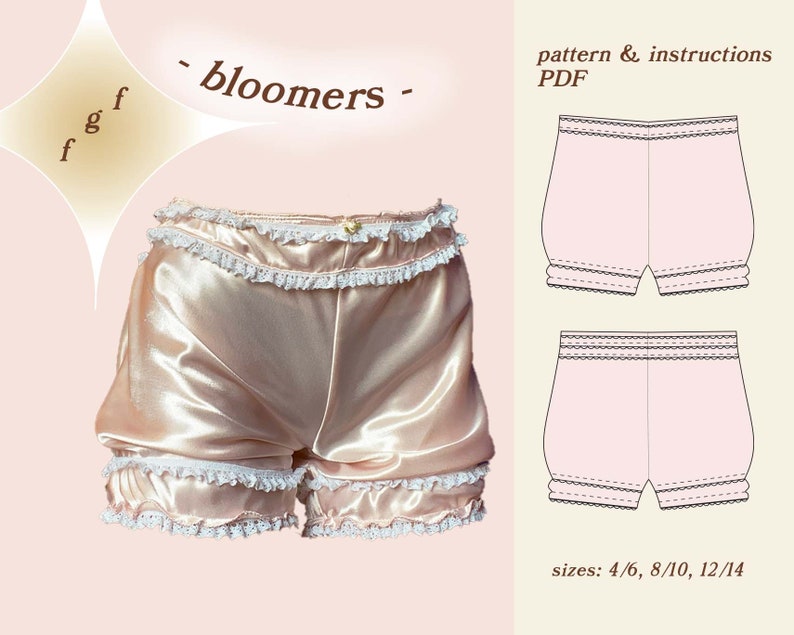 bloomers sewing pattern pdf image 1