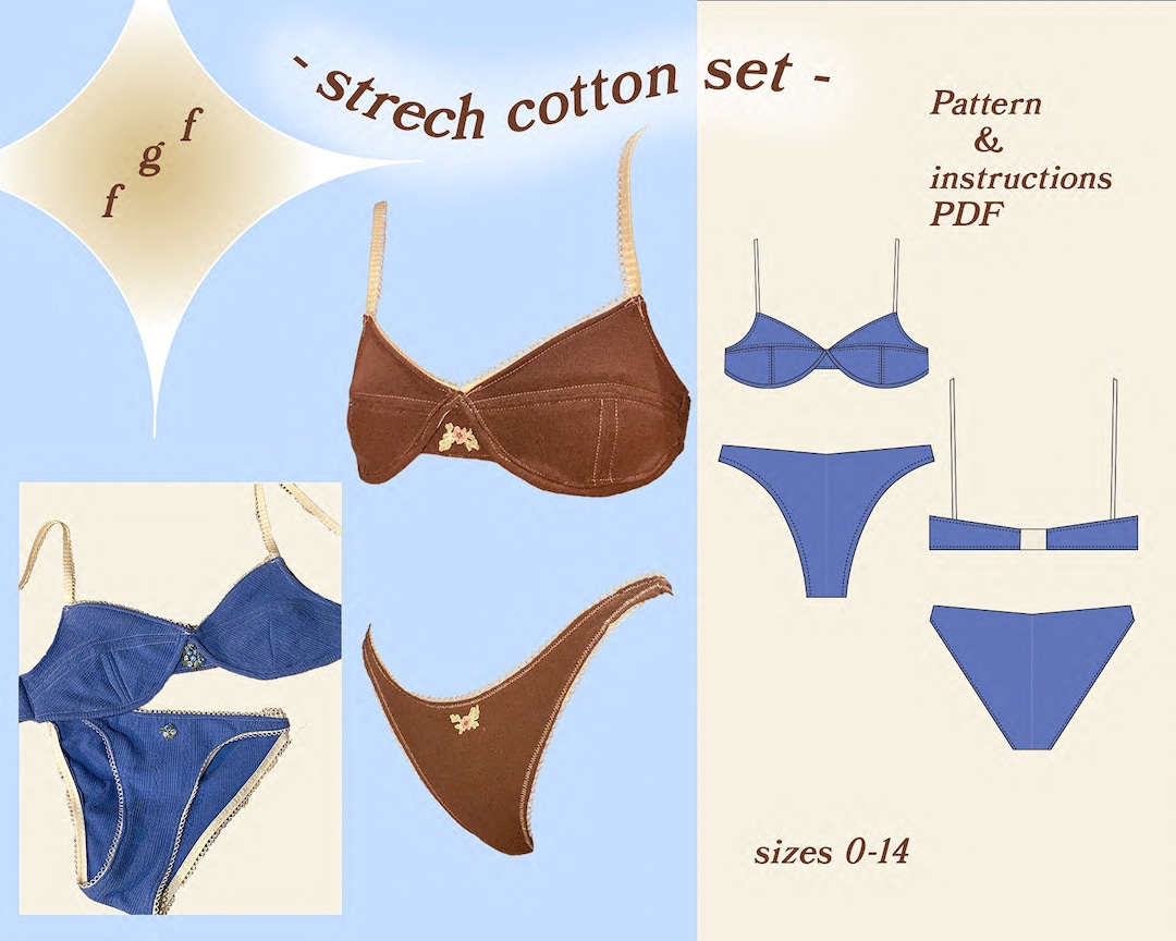Cotton Ladies Bra Panty Set, Technics : Machine Made, Pattern
