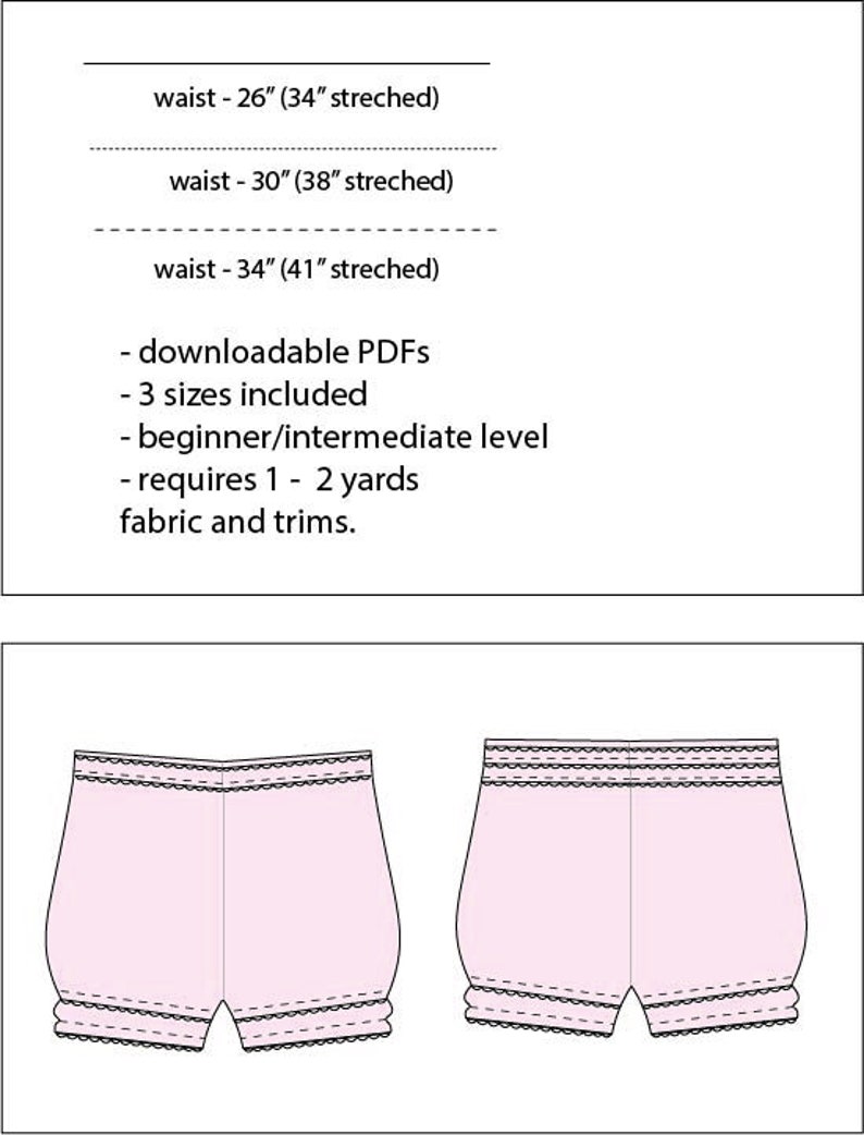 bloomers sewing pattern pdf image 3