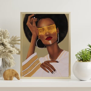 African fashion illustration- Ethiopia | Eritrea | Art |  Traditional | DIGITAL DOWNLOAD | Printable Wall Art |  | Digital File