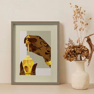 Henna illustration | Oud | Wall Art | Sudanese | Somali | Arabic |DIGITAL DOWNLOAD | Printable Wall Art |  | Digital File