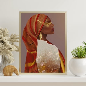 African fashion illustration- Somali Hido iyo Dhaqan  | DIGITAL DOWNLOAD | Printable Wall Art |  | Digital File