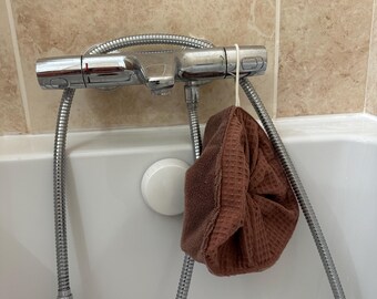 Esponja de ducha lavable de bambú/panal