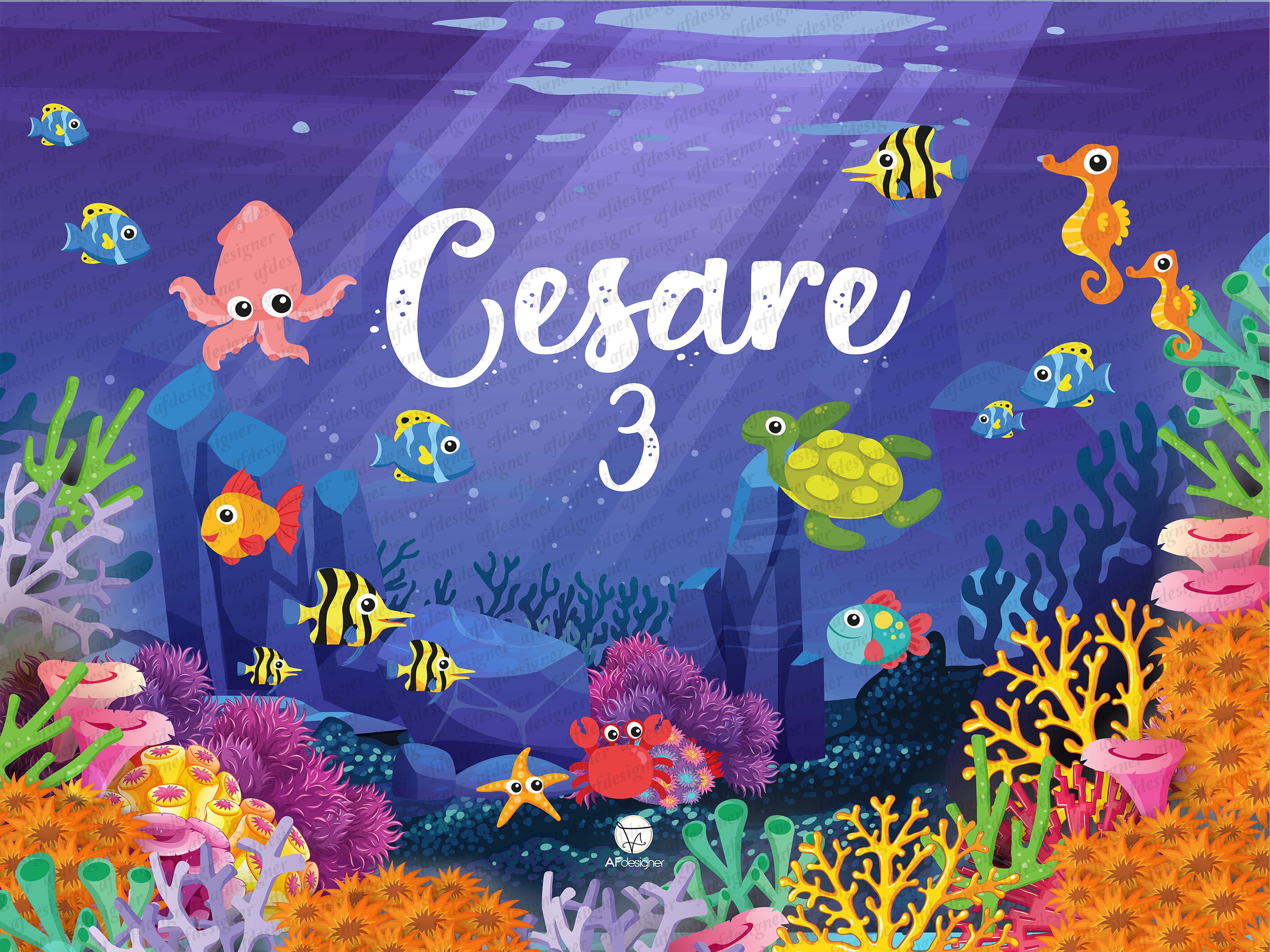Digital UNDER the SEA Backdrop Printable MARINE Seabed | Etsy