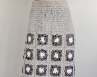 Grandma Square Crochet Skirt, vêtements d’été