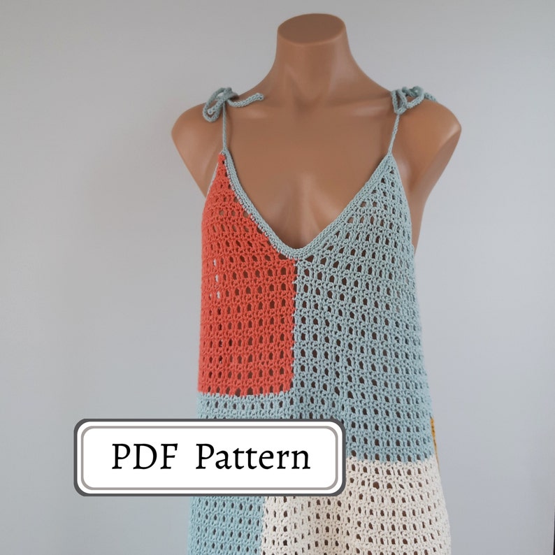 Easy Crochet Dress Pattern Etsy