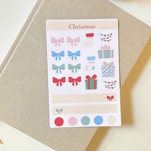 Christmas Theme Planner Sticker Sheet, Holiday Presents Design Planner Stickers, Bujo Sticker Sheet, Winter 2023 Stickers
