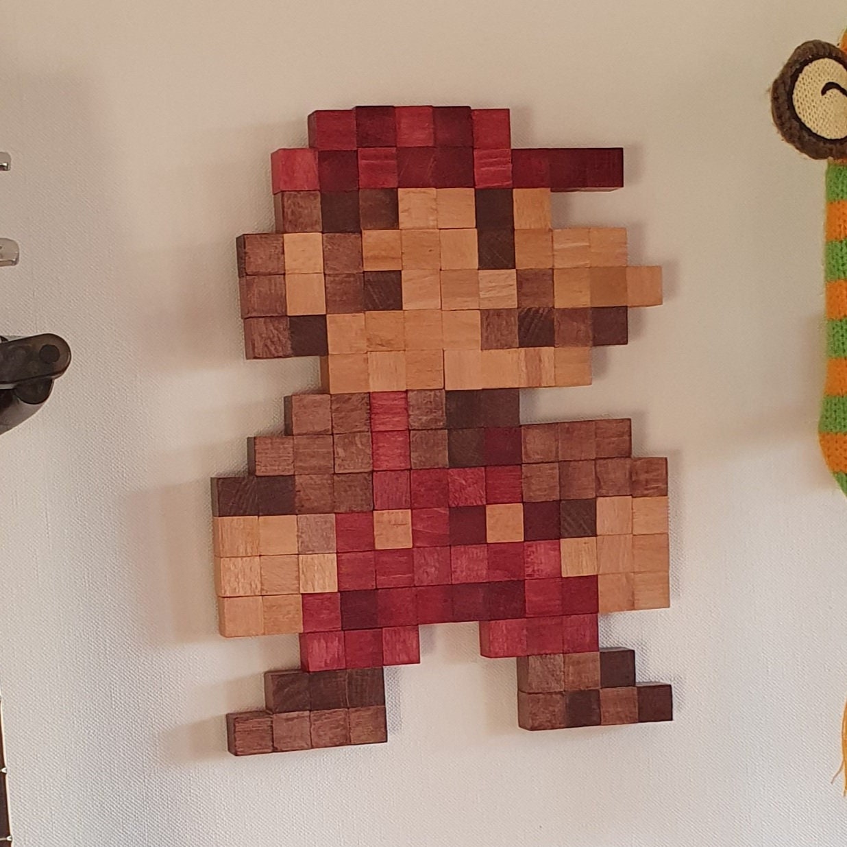 Quadro decorativo Super Mario Pixel Arte Jogo Antigo para sala quarto