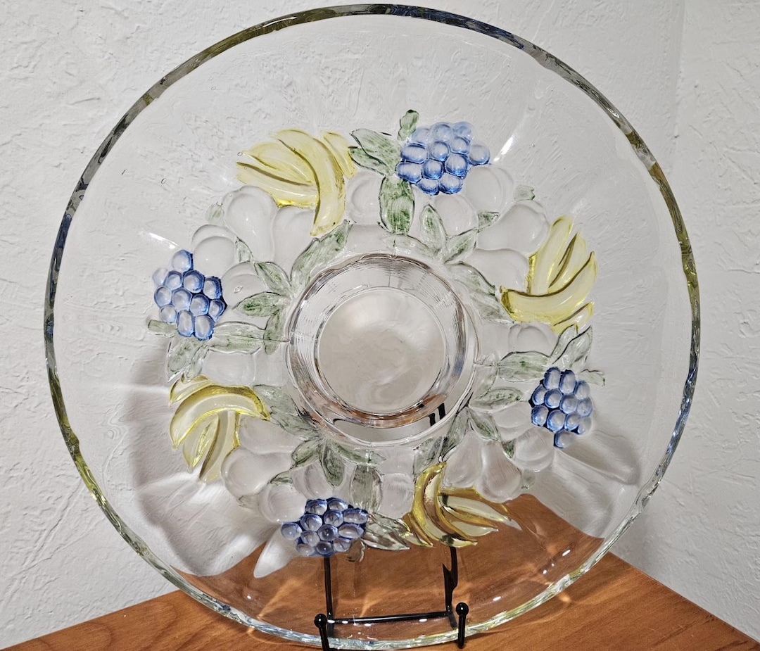 Vintage Glass Serving Platters