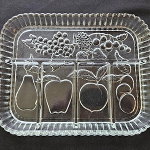 Vintage 5-Part Relish Tray by Indiana Glass