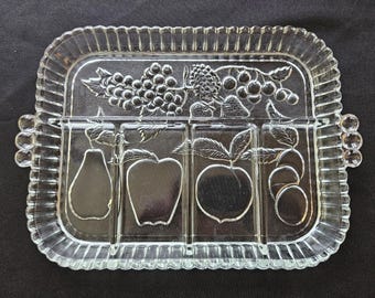 Vintage 5-Part Relish Tray by Indiana Glass