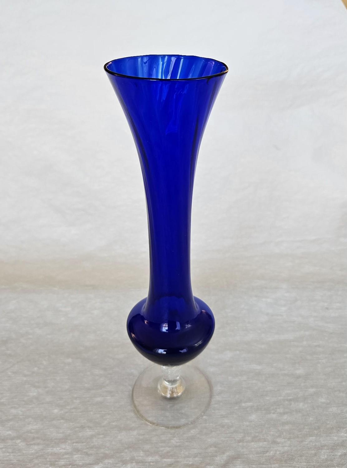 Vintage Inarco Cobalt Blue Bud Vase Made in Japan