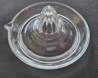 Glass Citrus Manual Juicer 5.5&quot; Diameter Vintage