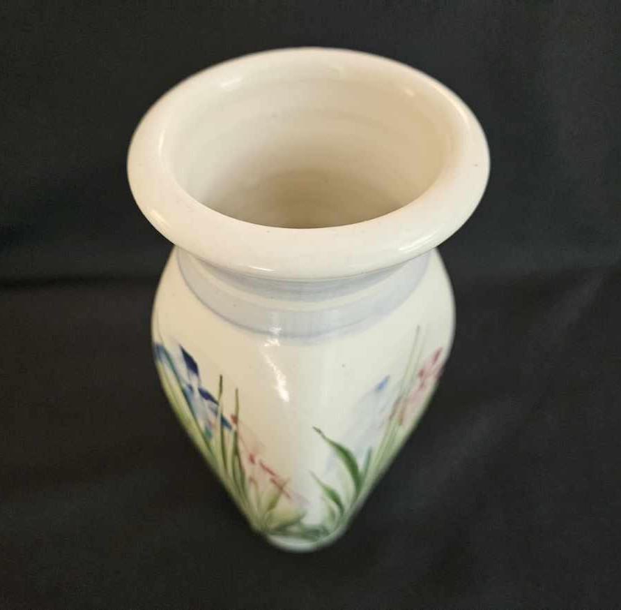 ヴィンテージ 4面花瓶 白粘土 手描き 1980年代 - Etsy 日本