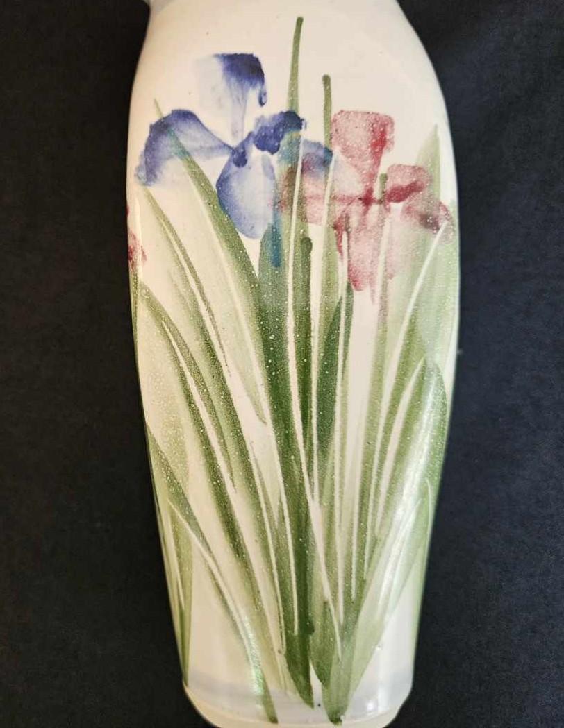 ヴィンテージ 4面花瓶 白粘土 手描き 1980年代 - Etsy 日本