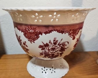 FTD Footed Floral Vase/Candy Dish Vintage 1990&#39;s