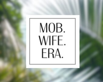 Mob Wife Era Leopard Print Sticker: Water Bottle Decal