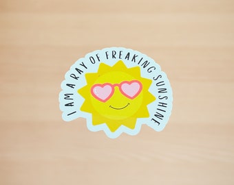 Ray of Sunshine Sticker: Funny Sarcastic Laptop Decal