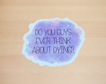 Funny Ombre Tie Dye Sarcasm Sticker: Water Bottle, Laptop Decal