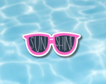 Sunglasses Sticker: Sunshine Shades, Beach Vibes