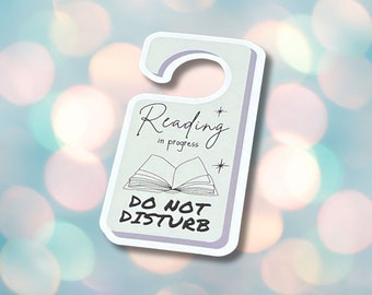 Reading in progress, funny, decal, sarcasm, Water bottle sticker, Tumbler Sticker, Kindle, Laptop sticker, Vinyl Sticker, bookish, book