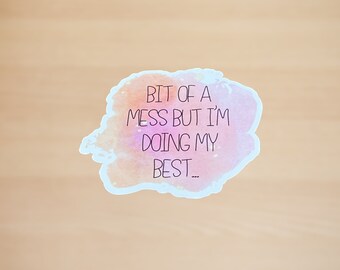 Ombre Tie Dye Sticker: Funny Sarcastic Laptop Decal