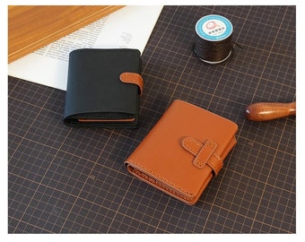 Portefeuille en cuir véritable bricolage, ensemble d'artisanat