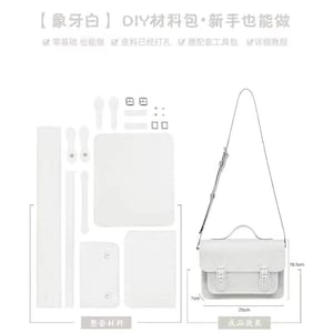 DIY handbag kit craft kit White