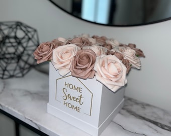 Home Sweet Home Flower Box, Flower Box, Home Decor, Housewarming Gift Idea, Home Accents