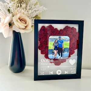 Heart Shadow Box: Personalized Song & Photo Gift (8x10 in)