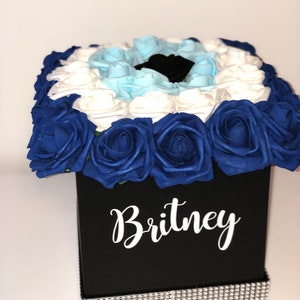 Evil Eye Flower Box, Rose Box, Luxury Flower Box, Evil Eye, Glam Room Decor, Vanity Decor, Home Decor, Protection Evil Eye, Evil Eye Flowers