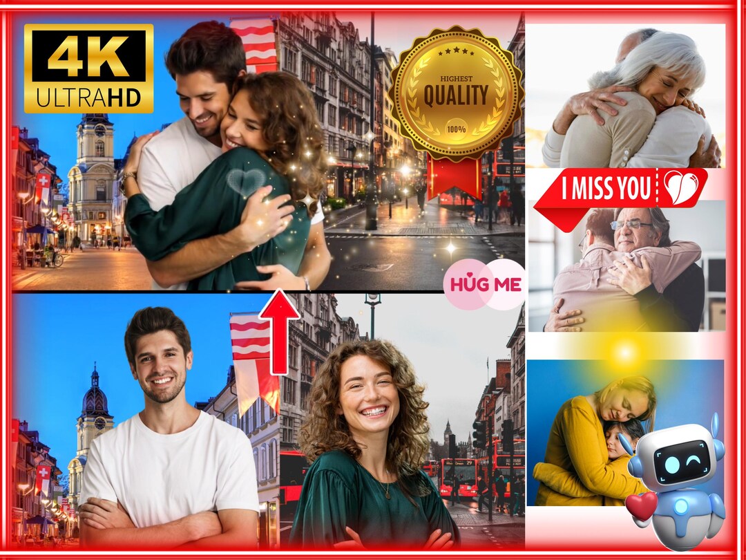 AI Hugging Video in 4K - Personalized Virtual Hug With Custom ...