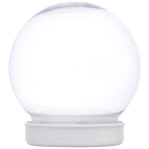 LIMITED! 4 Pieces New DIY 4&quot; Clear Plastic Craft Snow Water Globes Improved Easy Seal Design Fast Shipping From New York To All USA States
