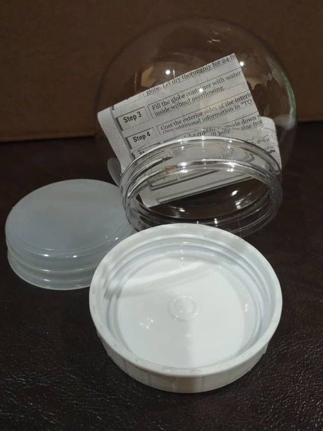Replacement Glass for Snowglobes globe, Seal & Snow 100mm 