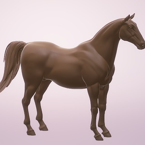 3D STL file model Horse Diorama for 3D Printer