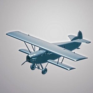 3D STL file model Small Airplane  for 3D printing