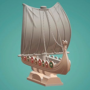 3D STL file model Viking Drakkar II  for 3D printing