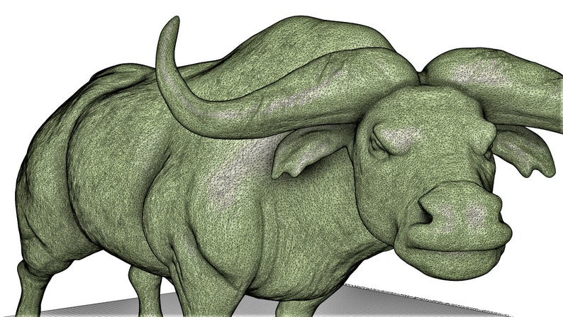 STL Buffalo for 3D Printing | Etsy