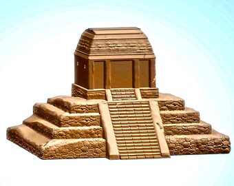 3D STL file model Temple Maya for 3D Printing, diorama, tabletop 6,15mm