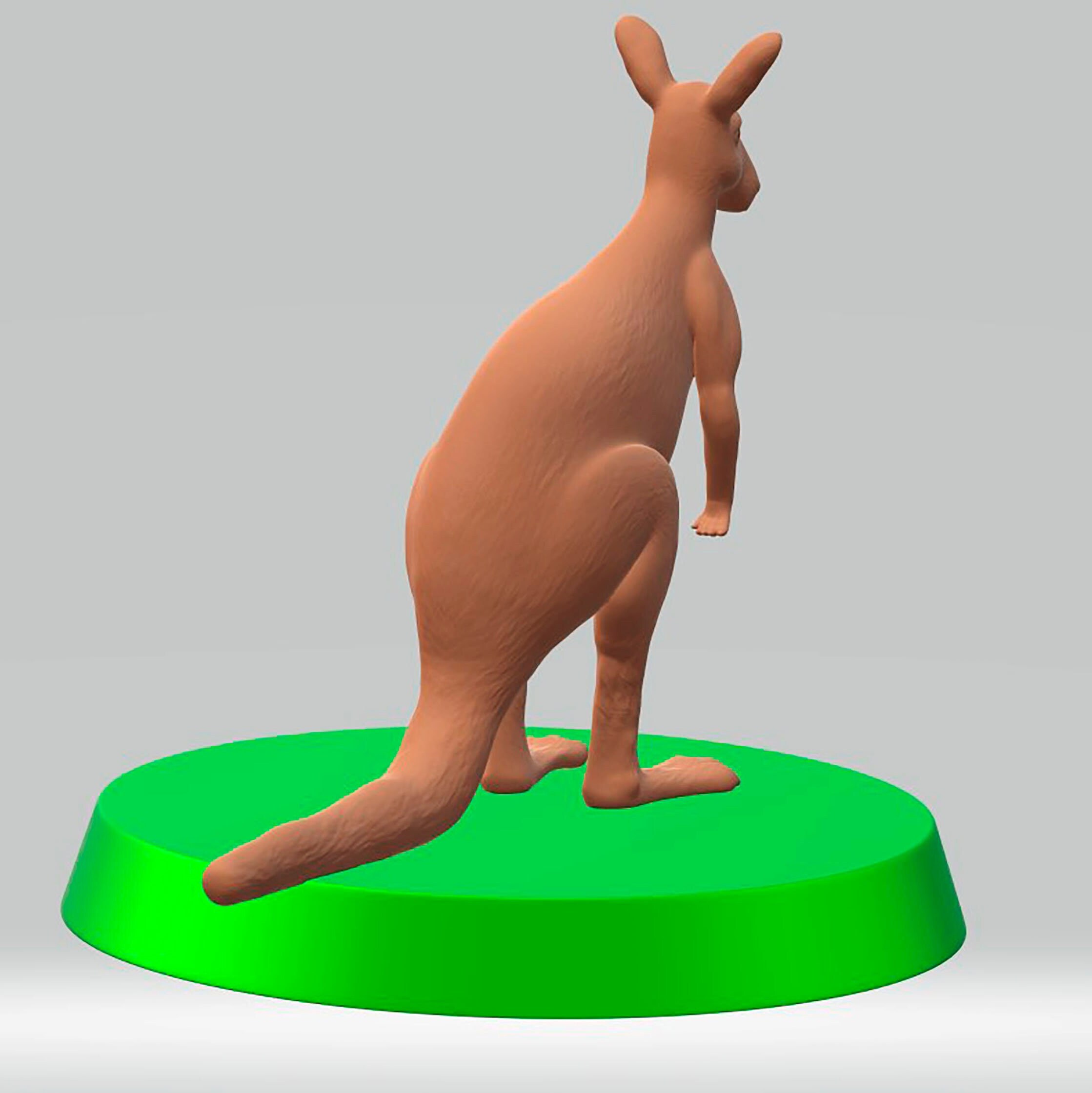 3D STL File Model Kangaroo Diorama for 3D Printer Etsy